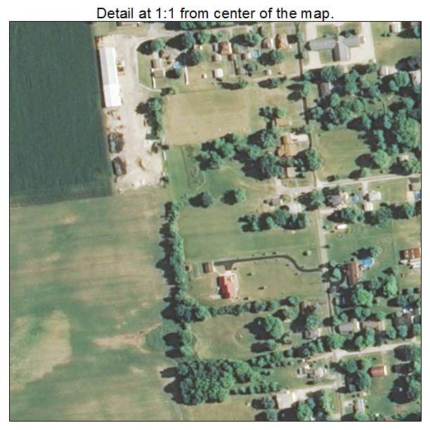Bismarck, Illinois aerial imagery detail