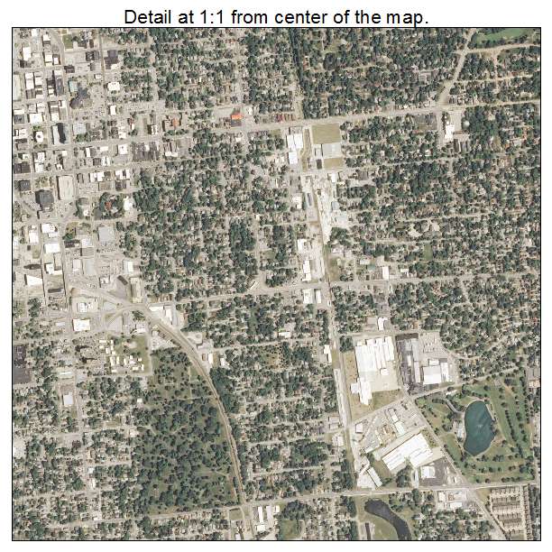 Bloomington, Illinois aerial imagery detail