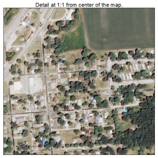 Blue Mound, Illinois aerial imagery detail