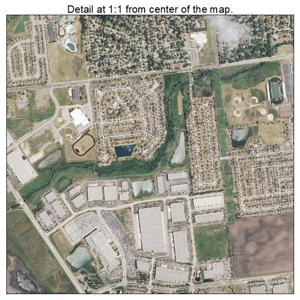 Bolingbrook, Illinois aerial imagery detail