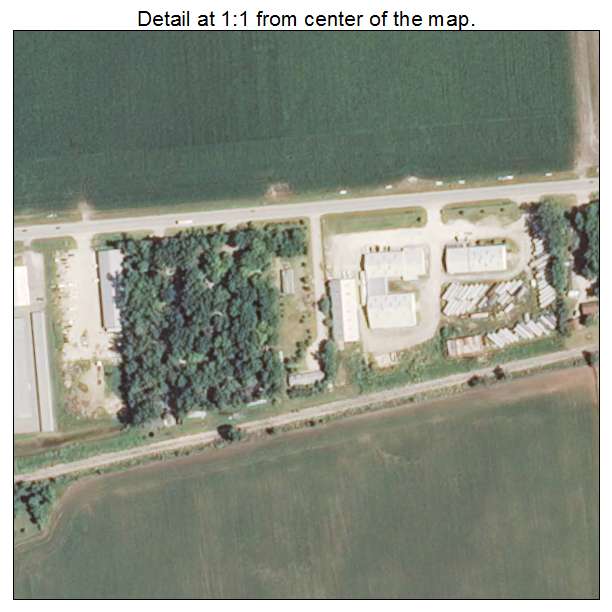 Bondville, Illinois aerial imagery detail