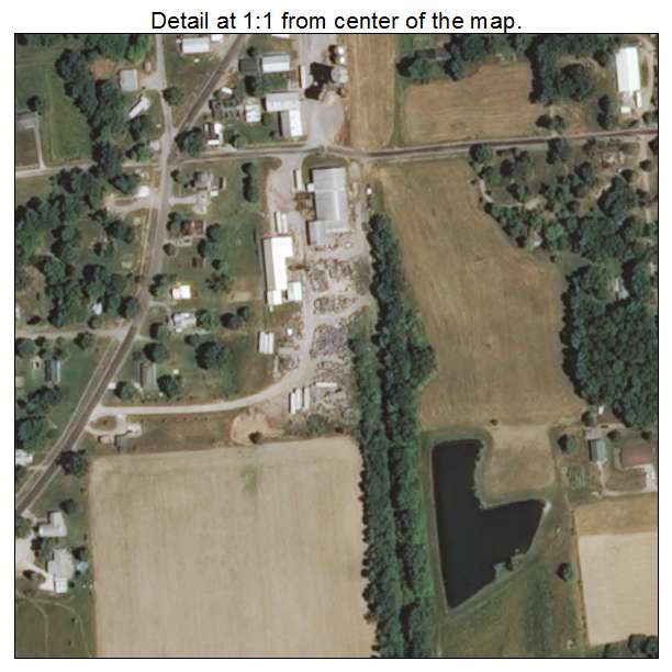 Bone Gap, Illinois aerial imagery detail