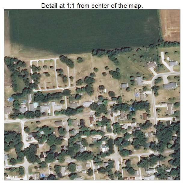 Bonfield, Illinois aerial imagery detail