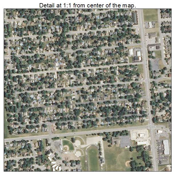 Bourbonnais, Illinois aerial imagery detail