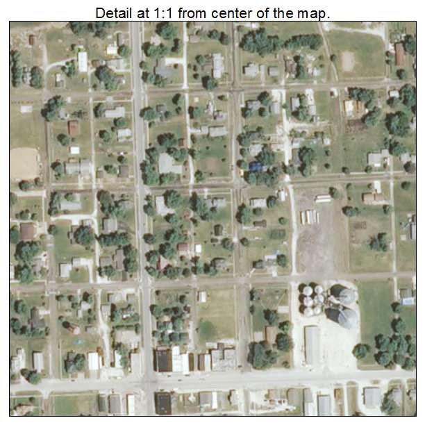 Bowen, Illinois aerial imagery detail