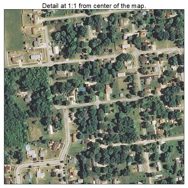 Braceville, Illinois aerial imagery detail