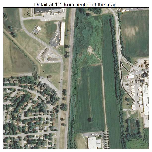 Bradley, Illinois aerial imagery detail