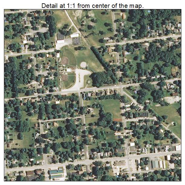 Braidwood, Illinois aerial imagery detail