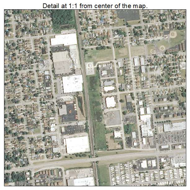 Bridgeview, Illinois aerial imagery detail