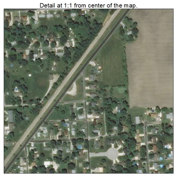 Brighton, Illinois aerial imagery detail