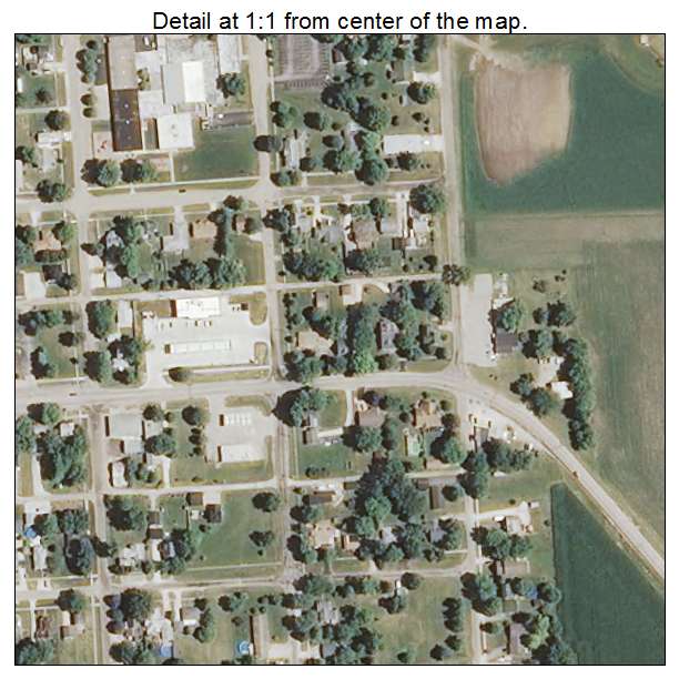 Brimfield, Illinois aerial imagery detail