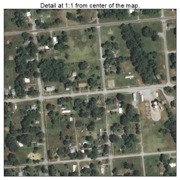 Broughton, Illinois aerial imagery detail