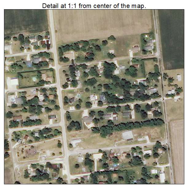 Buckingham, Illinois aerial imagery detail
