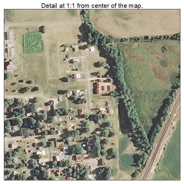 Buda, Illinois aerial imagery detail