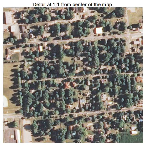 Buffalo, Illinois aerial imagery detail