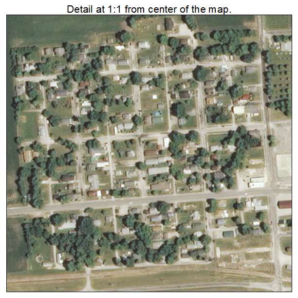 Bulpitt, Illinois aerial imagery detail