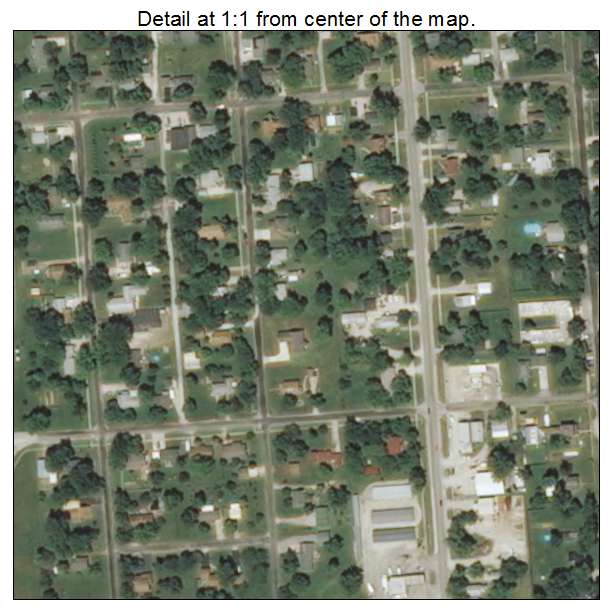 Bunker Hill, Illinois aerial imagery detail
