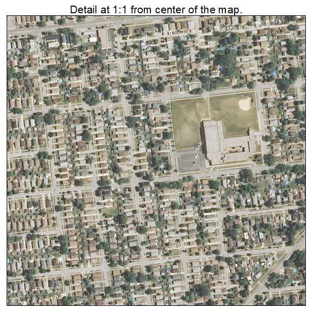 Burbank, Illinois aerial imagery detail