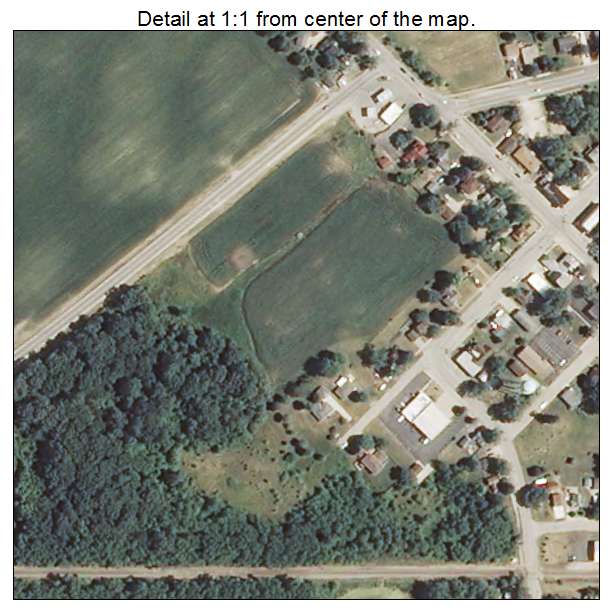 Burlington, Illinois aerial imagery detail