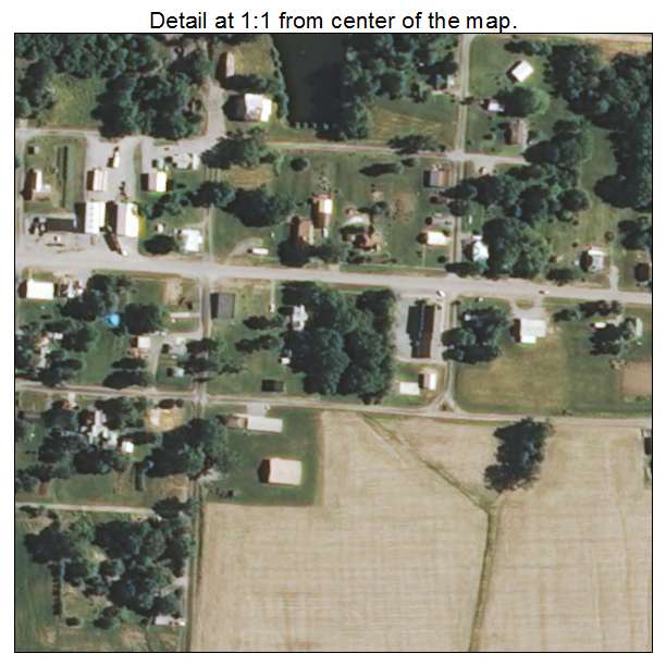Burnt Prairie, Illinois aerial imagery detail