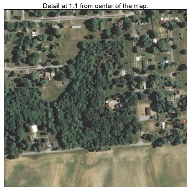 Bush, Illinois aerial imagery detail