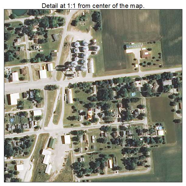 Cabery, Illinois aerial imagery detail