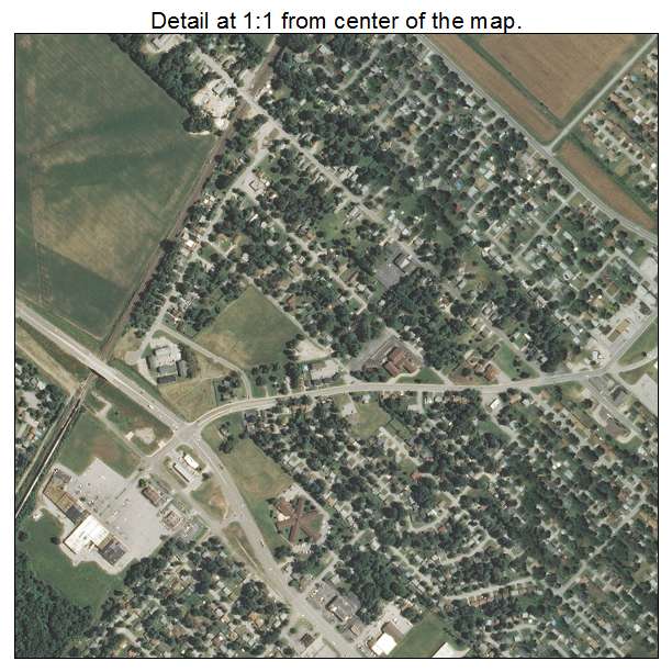 Cahokia, Illinois aerial imagery detail