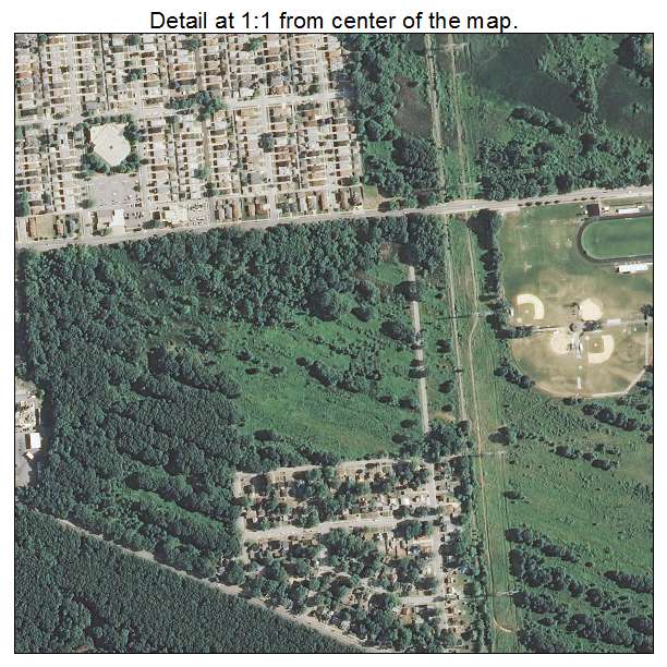 Calumet City, Illinois aerial imagery detail