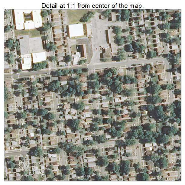Calumet Park, Illinois aerial imagery detail
