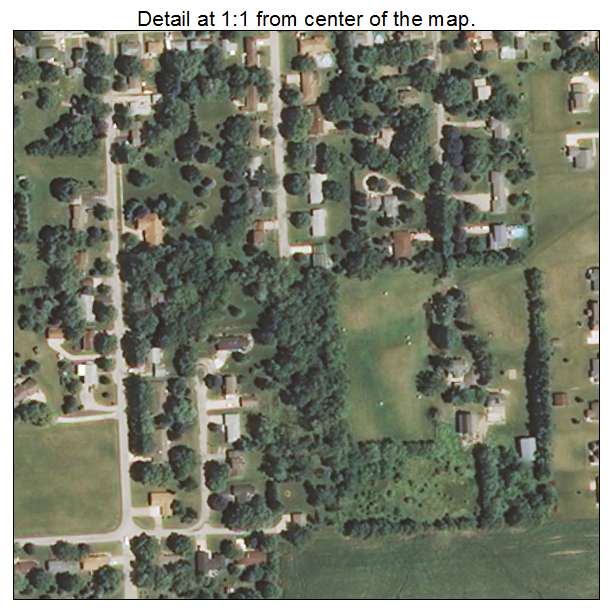 Cambridge, Illinois aerial imagery detail