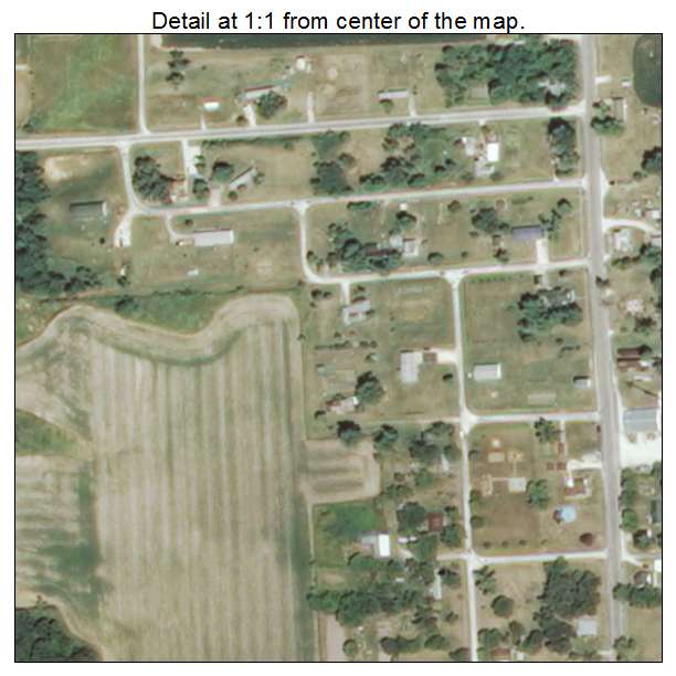 Camden, Illinois aerial imagery detail