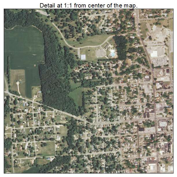 Canton, Illinois aerial imagery detail