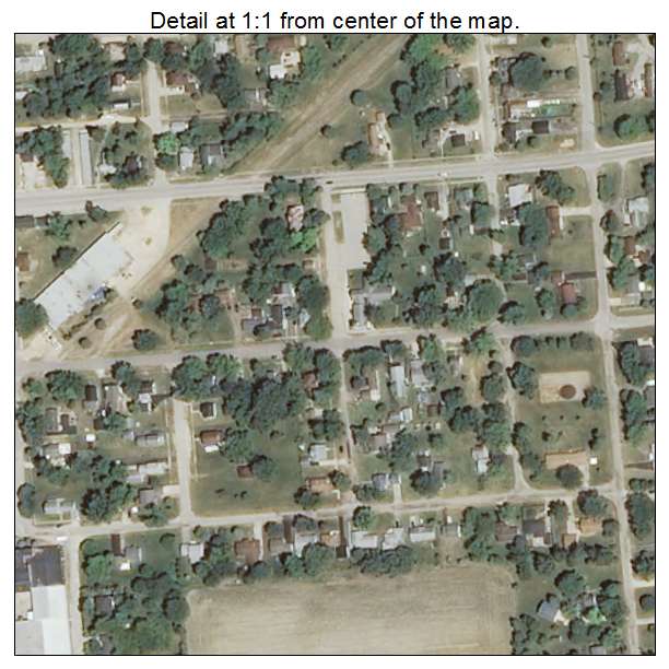 Capron, Illinois aerial imagery detail