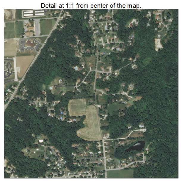 Caseyville, Illinois aerial imagery detail