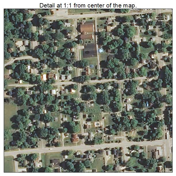 Cedarville, Illinois aerial imagery detail