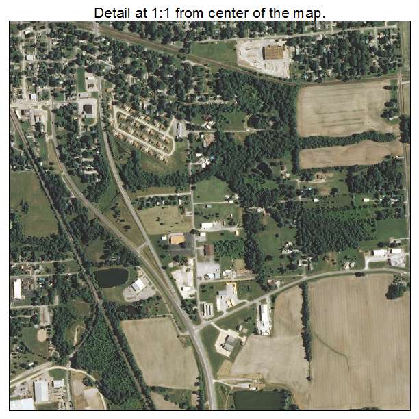 Centralia, Illinois aerial imagery detail
