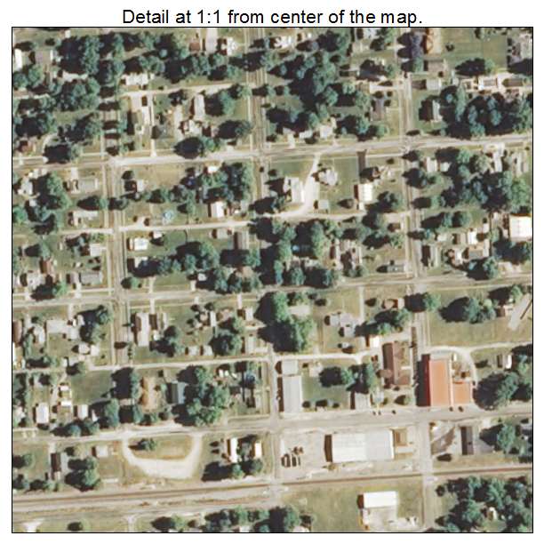 Chapin, Illinois aerial imagery detail