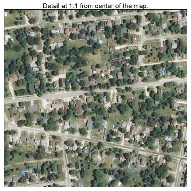 Chebanse, Illinois aerial imagery detail