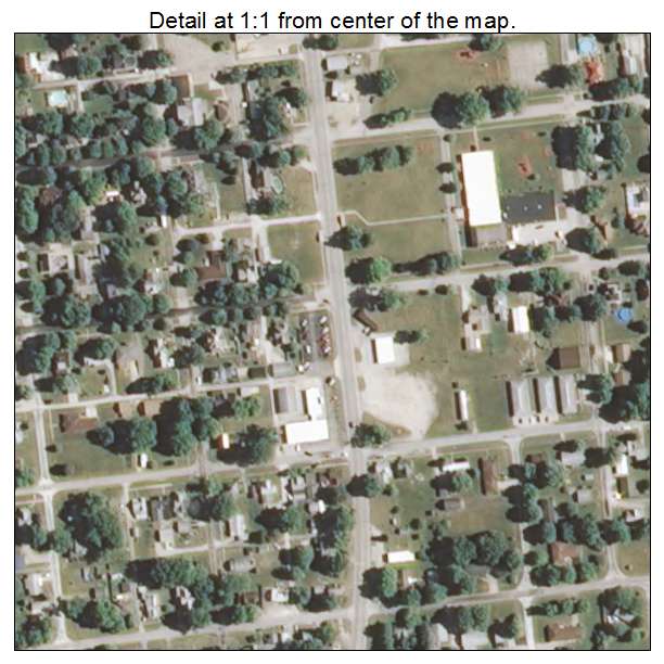 Chrisman, Illinois aerial imagery detail
