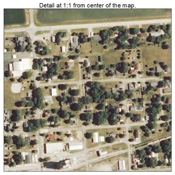 Cisco, Illinois aerial imagery detail