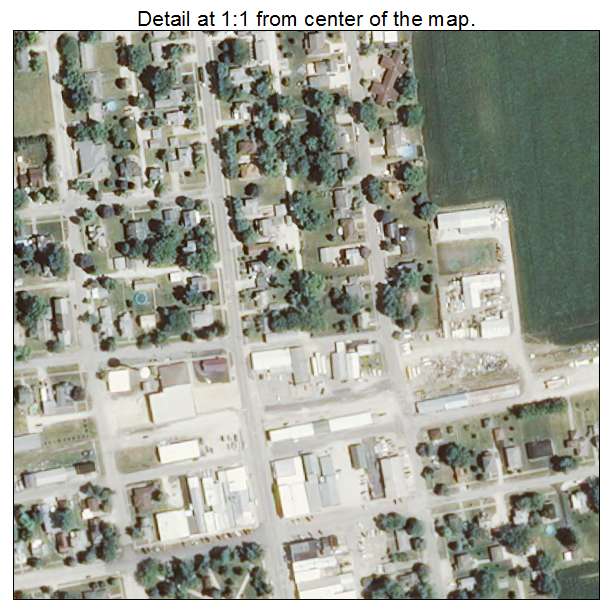 Cissna Park, Illinois aerial imagery detail
