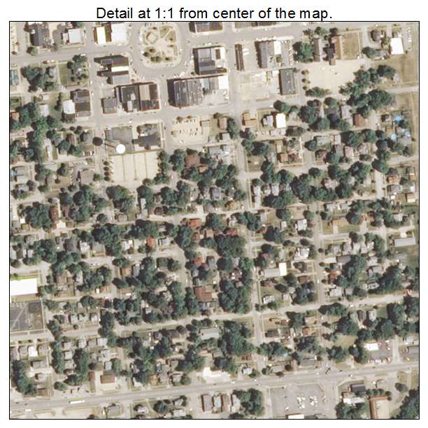 Clinton, Illinois aerial imagery detail