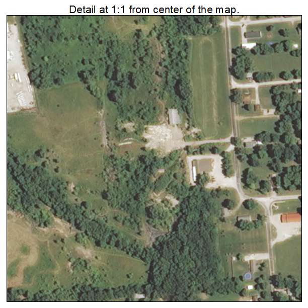 Coalton, Illinois aerial imagery detail
