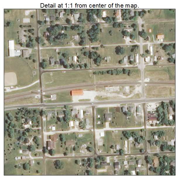 Coatsburg, Illinois aerial imagery detail