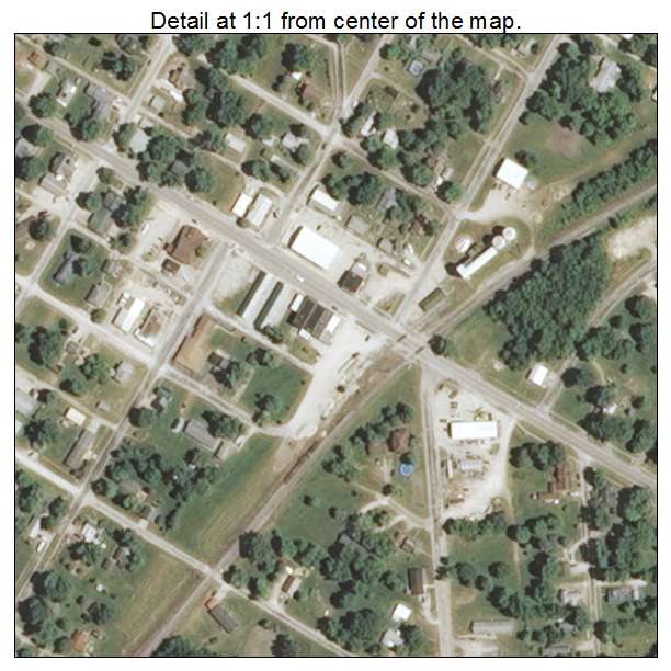 Coffeen, Illinois aerial imagery detail
