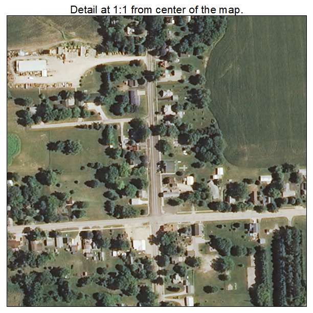 Coleta, Illinois aerial imagery detail