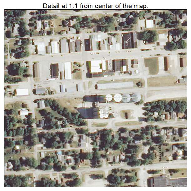 Colfax, Illinois aerial imagery detail