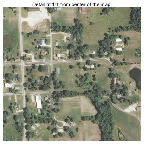 Columbus, Illinois aerial imagery detail