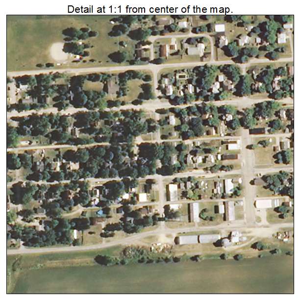 Compton, Illinois aerial imagery detail