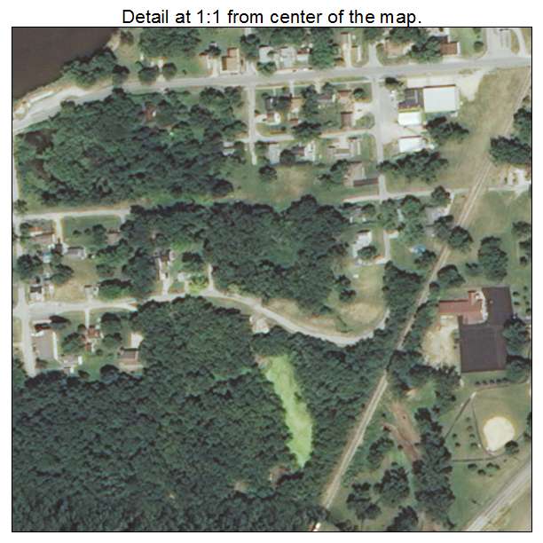 Cordova, Illinois aerial imagery detail